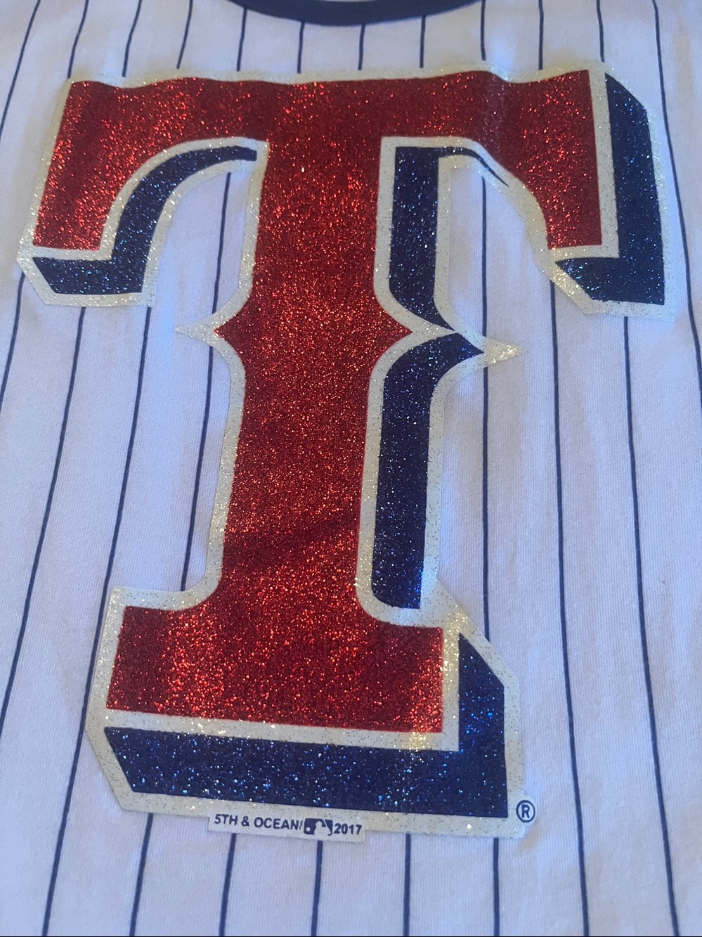 5th & OCEAN BY NEW ERA Texas Rangers Racerback Tank Top - Picture 5 of 11